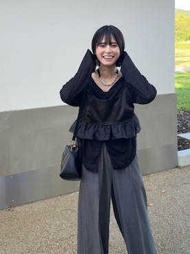 「BARRETTA（バレッタ）のアイテム」を使った、yunさん（レディース・153cm）の秋コーディネート