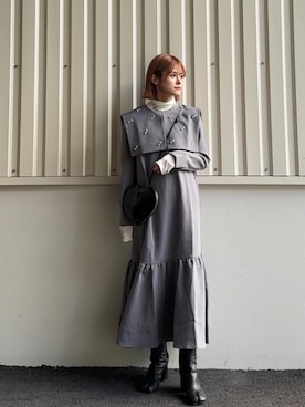 「MERAKI（メラキ）のアイテム」を使った、yunさん（レディース・153cm）の冬コーディネート