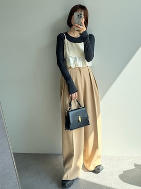 「BARRETTA（バレッタ）のアイテム」を使った、yunさん（レディース・153cm）の秋コーディネート