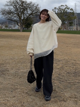 「BELLUNA（ベルーナ）のアイテム」を使った、yunさん（レディース・153cm）の春コーディネート