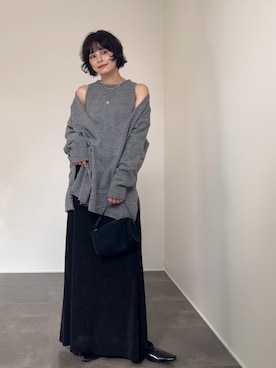 「select MOCA（セレクトモカ）のアイテム（スカート）」を使った、yunさん（レディース・153cm）の秋コーディネート