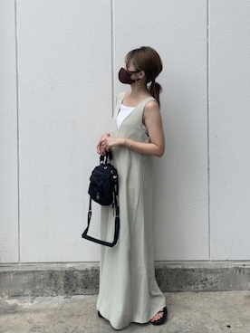 「DHOLIC（ディーホリック）のアイテム（ワンピース/ドレス）」を使った、yunさん（レディース・153cm）の夏コーディネート