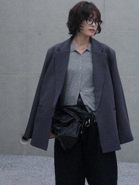 「アイテム（テーラードジャケット）」を使った、yunさん（レディース・153cm）の秋コーディネート