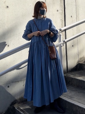 「153cm」｜「アイテム（その他アウター）」を使った、yunさん（レディース・153cm）の冬コーディネート