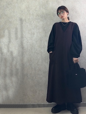 yunさん（レディース・153cm）の冬コーディネート