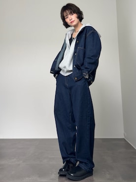 「LBC（エルビーシー）のアイテム」を使った、yunさん（レディース・153cm）の冬コーディネート