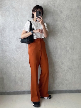 「Whim Gazette（ウィムガゼット）のアイテム」を使った、yunさん（レディース・153cm）の夏コーディネート