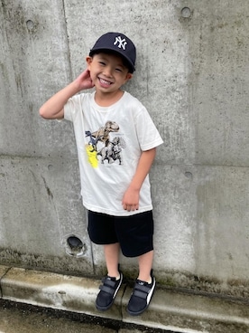 「PUMA（プーマ）のアイテム」を使った、yunさん（キッズ・110cm）の春コーディネート