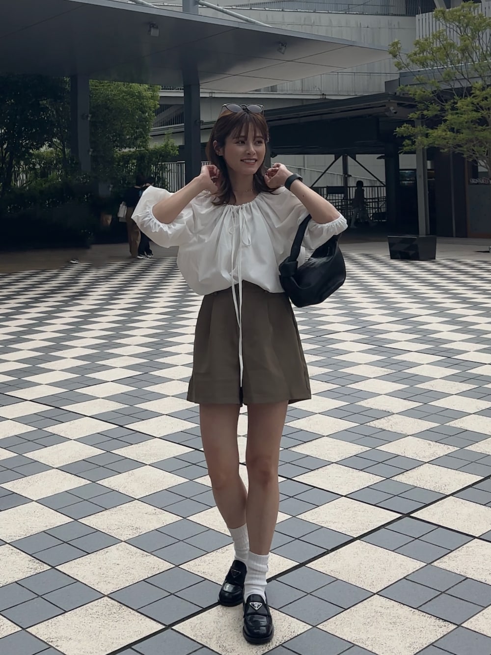 【No.72】PoloRalphLauren 2タックショートパンツ春夏コーデ 古着–Ralph Lauren 2タックコットンチノ ショートパンツ
