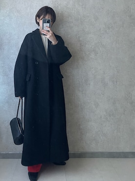 「CLANE（クラネ）のアイテム（その他アウター）」を使った、yunさん（レディース・153cm）の冬コーディネート