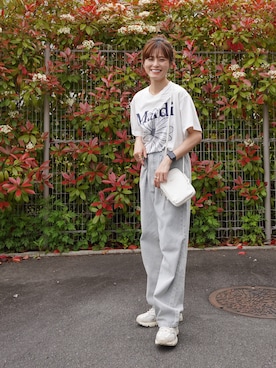 「GYDA（ジェイダ）のアイテム」を使った、yunさん（レディース・153cm）の春コーディネート