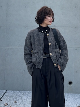 「アイテム（トップス）」を使った、yunさん（レディース・153cm）の秋コーディネート