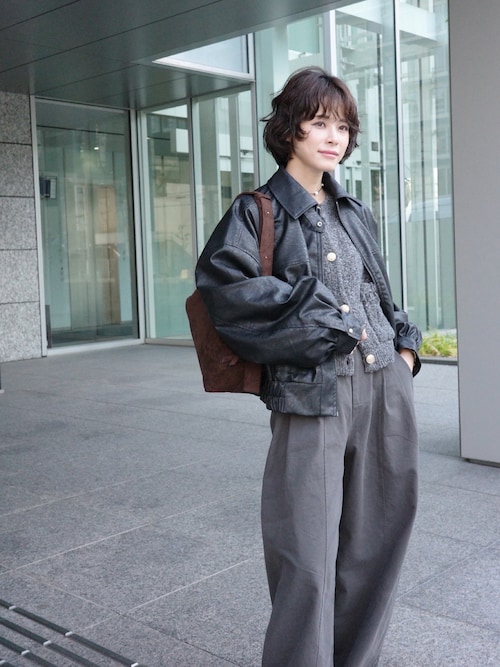 セール】金ボタンツイードショートジャケットカーディガン