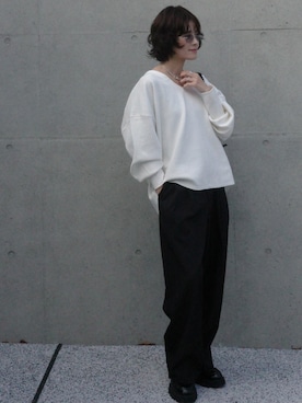 「アイテム（パンツ）」を使った、yunさん（レディース・153cm）の秋コーディネート