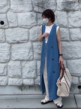 「リエディ(Re:EDIT)」｜yunさん（レディース・153cm）の夏コーディネート