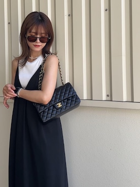 「アイテム（ワンピース）」を使った、yunさん（レディース・153cm）の夏コーディネート
