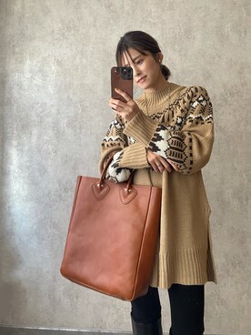 「blancle（ブランクレ）のアイテム」を使った、yunさん（レディース・153cm）の秋コーディネート