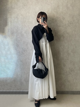 「CLANE（クラネ）のアイテム（ローファー）」を使った、yunさん（レディース・153cm）の冬コーディネート