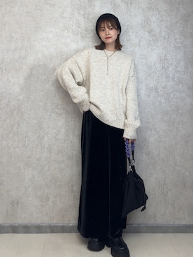 「153cm」｜「アイテム（帽子）」を使った、yunさん（レディース・153cm）の秋コーディネート