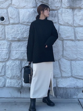「Fizz（フィズ）のアイテム」を使った、yunさん（レディース・153cm）の秋コーディネート