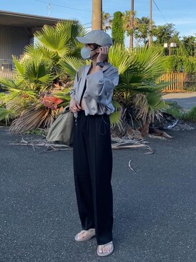 「NIKE（ナイキ）のアイテム（ブルゾン）」を使った、yunさん（レディース・153cm）の夏コーディネート