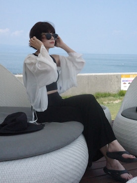 「アイテム（スカート）」を使った、yunさん（レディース・153cm）の夏コーディネート