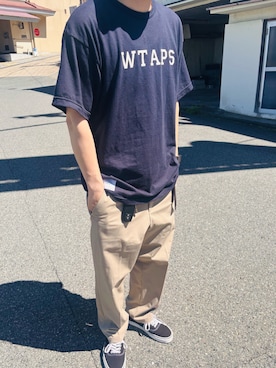 「WTAPS（ダブルタップス）のアイテム（トップス）」を使った、ground65さん（メンズ・166cm）の夏コーディネート