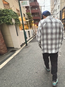 「アイテム（キャップ）」を使った、ground65さん（メンズ・166cm・40代）の秋コーディネート