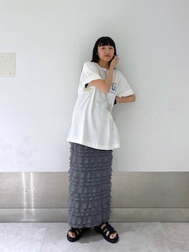 「Me%（ミィパーセント）のアイテム」を使った、こんさんさん（レディース・155cm）の夏コーディネート