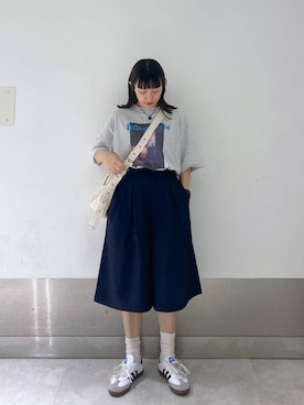 「アイテム（チャーム）」を使った、こんさんさん（レディース・155cm）の夏コーディネート