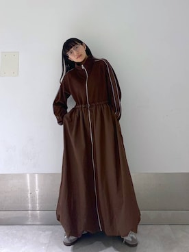 「ドットエスティ秋コーデ」｜「アイテム（ワンピース/ドレス）」を使った、こんさんさん（レディース・155cm）の秋コーディネート