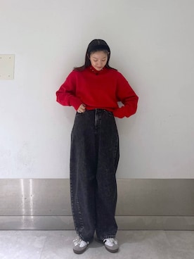 「アイテム（チャーム）」を使った、こんさんさん（レディース・155cm）の秋コーディネート