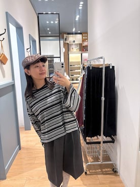 「アイテム（帽子）」を使った、こんさんさん（レディース・155cm）の秋コーディネート
