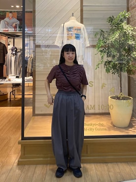 「アイテム（ネックレス、グリーン系）」を使った、こんさんさん（レディース・155cm）の夏コーディネート