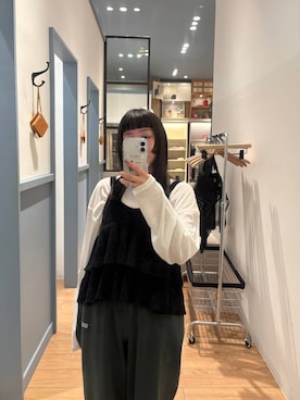 「アイテム（スウェットパンツ、グリーン系）」を使った、こんさんさん（レディース・155cm）の夏コーディネート