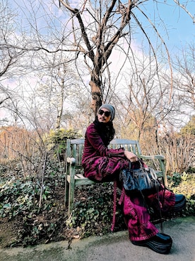 「アイテム（セットアップ）」を使った、榊󠄀原清一 さん（メンズ・172cm）の春コーディネート