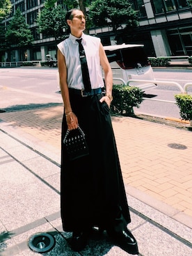 「Paul Smith（ポールスミス）のアイテム」を使った、榊󠄀原清一 さん（メンズ・171cm）の夏コーディネート