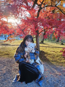 「idem（イデム）のアイテム（ステンカラーコート）」を使った、MAIさん（レディース・153cm）の冬コーディネート