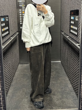 「アイテム（スウェット）」を使った、co.さん（レディース・163cm）の秋コーディネート