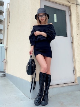 「アイテム（ワンピース）」を使った、GYDA STAFFさん（レディース・160cm）の秋コーディネート