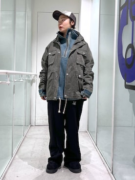 「アイテム（スウェットパンツ）」を使った、みょん／ALAND STAFFさん（レディース・164cm・40代）の秋コーディネート