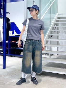 「アイテム（帽子）」を使った、みょん／ALAND STAFFさん（レディース・164cm・30代）の夏コーディネート