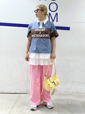 「3.3 Field Trip （3.3フィールドトリップ）のアイテム」を使った、みょん／ALAND STAFFさん（レディース・164cm）の春コーディネート