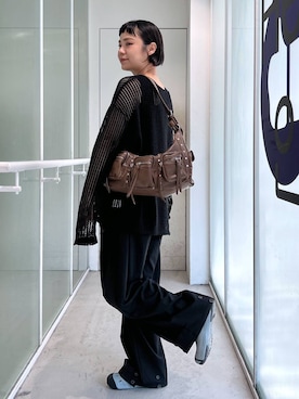 「アイテム（スラックス）」を使った、みょん／ALAND STAFFさん（レディース・164cm・40代）の夏コーディネート