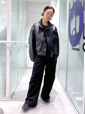 「アイテム（スウェットパンツ）」を使った、みょん／ALAND STAFFさん（レディース・164cm・40代）の秋コーディネート