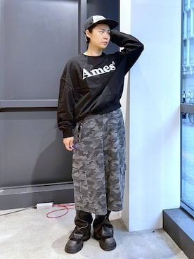 「アイテム（ブーツ）」を使った、みょん／ALAND STAFFさん（レディース・164cm・40代）の夏コーディネート