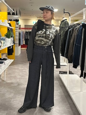 「ALAND（エーランド）のアイテム（キャップ）」を使った、みょん／ALAND STAFFさん（レディース・164cm）の春コーディネート