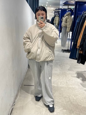 「アイテム（スウェットパンツ）」を使った、みょん／ALAND STAFFさん（レディース・164cm・40代）の秋コーディネート