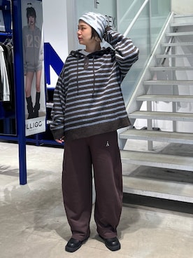 「ALAND（エーランド）のアイテム」を使った、みょん／ALAND STAFFさん（レディース・164cm）の秋コーディネート
