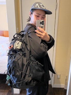 「アイテム（ポーチ）」を使った、みょん／ALAND STAFFさん（レディース・164cm）の秋コーディネート